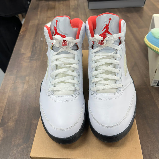 Fire Red Jordan 5 (USED,No Box)