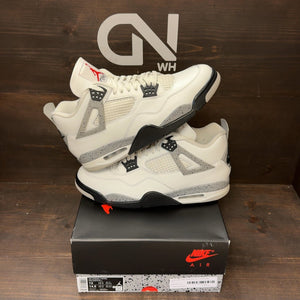 Jordan 4 Retro White Cement (2025) Size 13 (Pre-Owned) - front