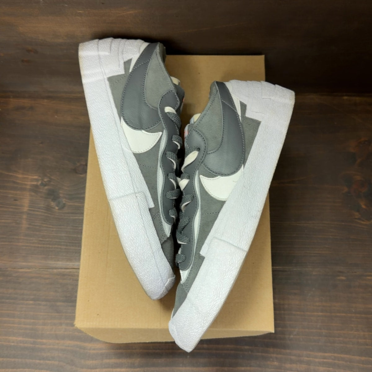 Nike Blazer Low sacai Iron Grey Size 11.5 (Pre-Owned) - Image 2