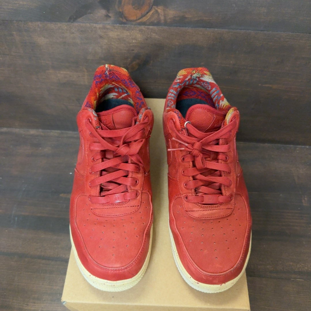 BKLYN BRED Nike Air Force 1 Red NIke ID Size 10.5 (Pre-Owned) - Image 3