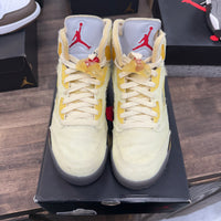 Off-White Sail Jordan 5 Retro (USED)