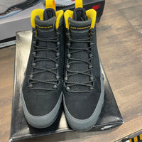 University Gold Dark Charcoal Jordan 9 Retro (USED)