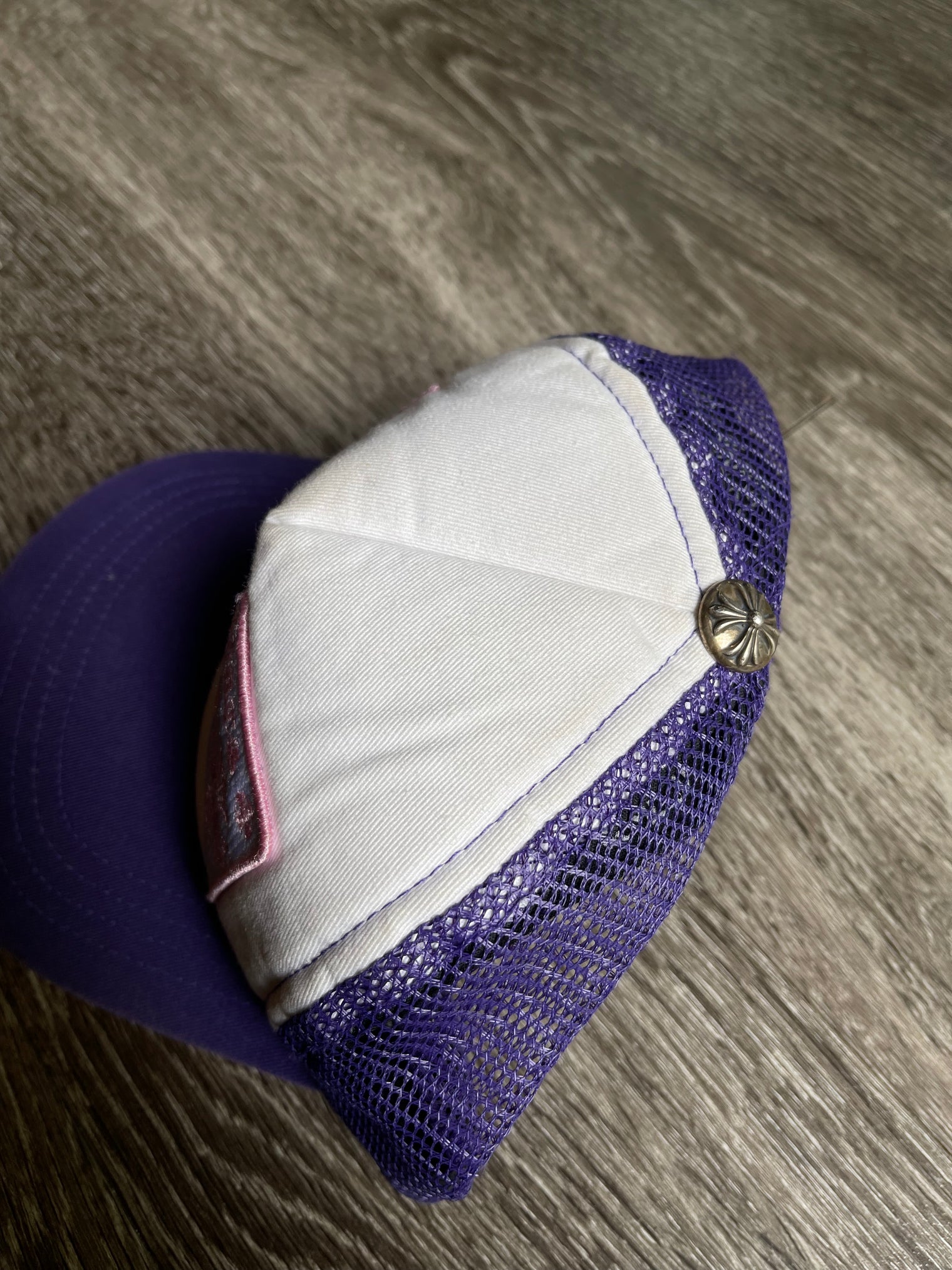 Chrome Hearts Pink Purple Hollywood Trucker Hat (USED)