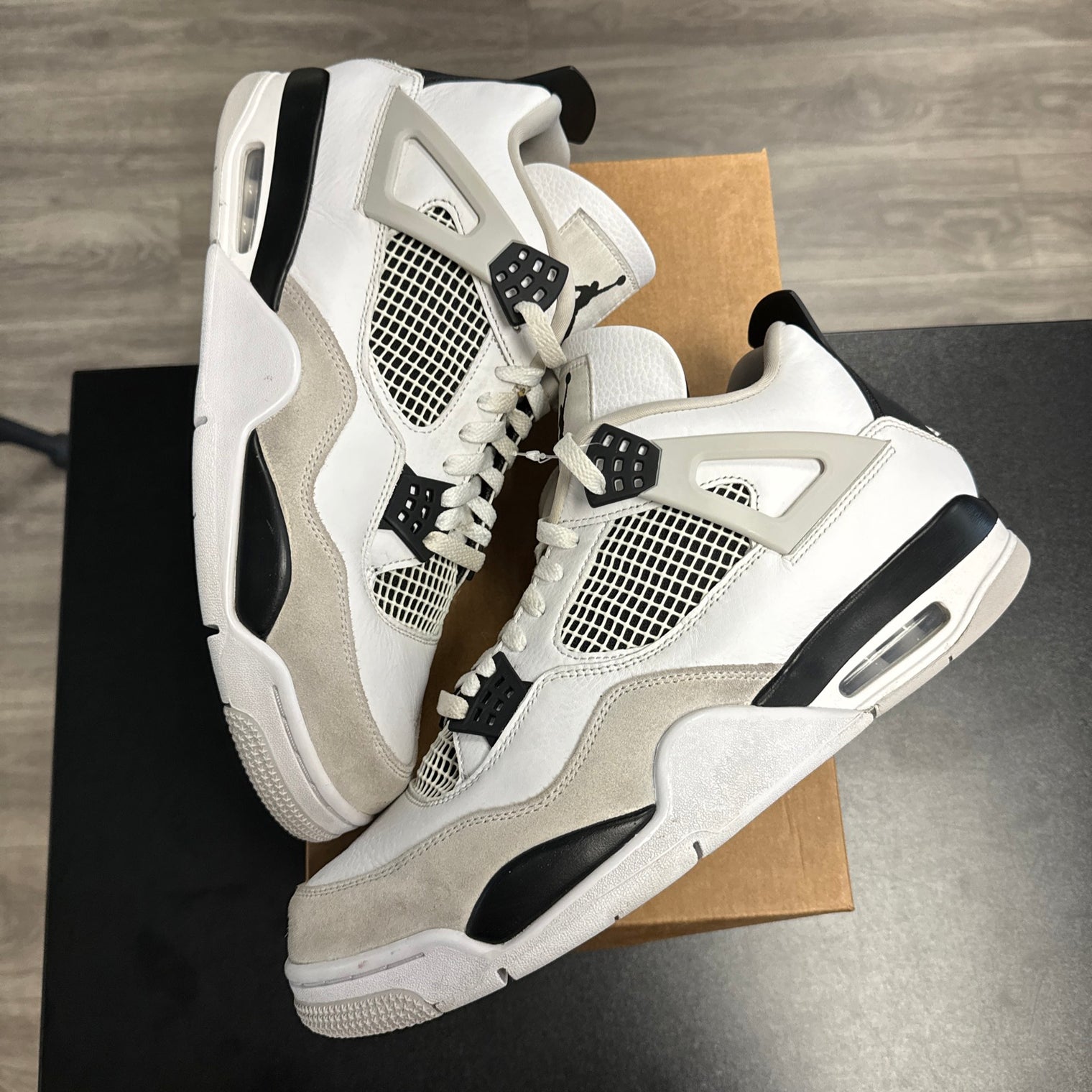 Jordan 4 Retro Military Black (USED, no box)