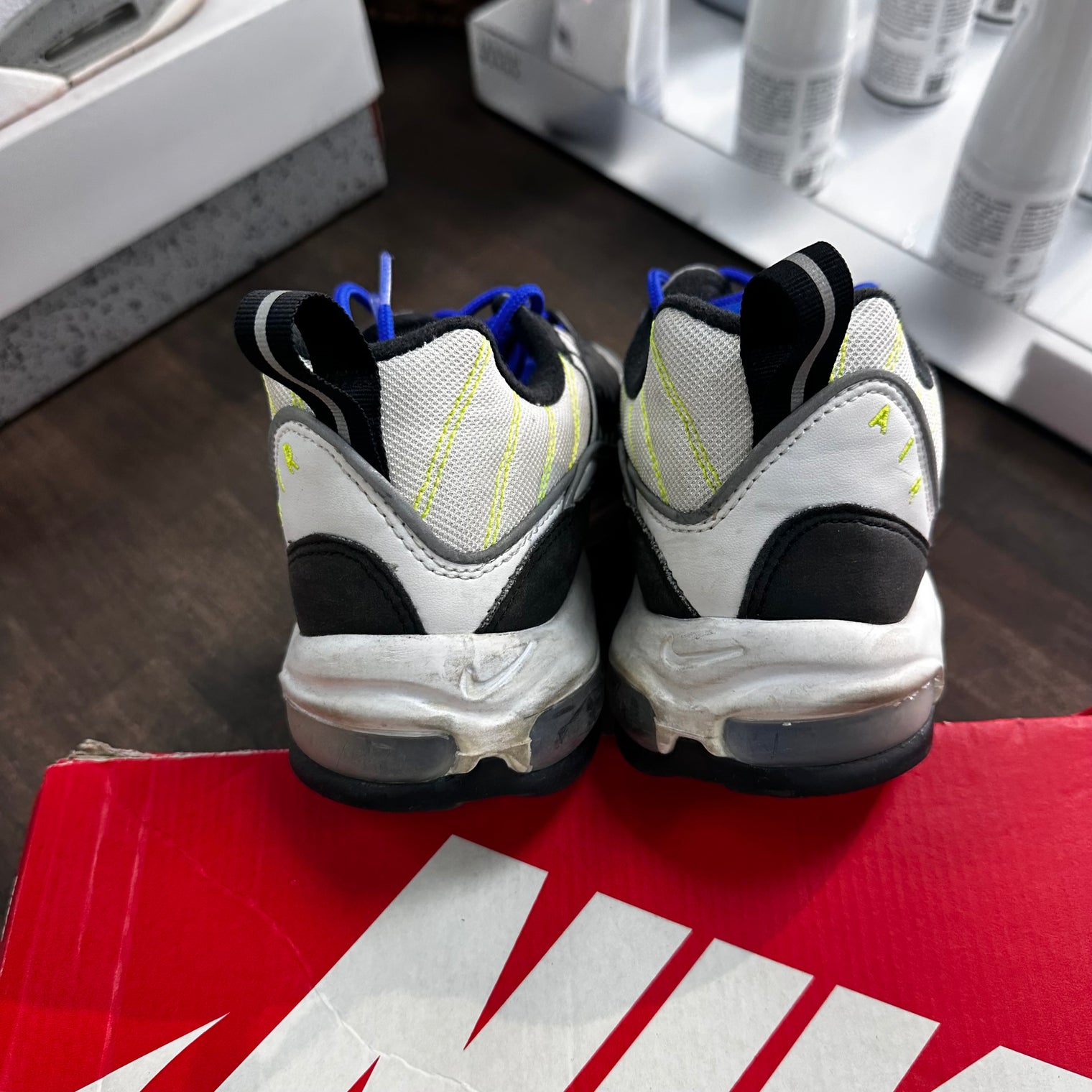 White Black Racer Blue Air Max 98 (USED)
