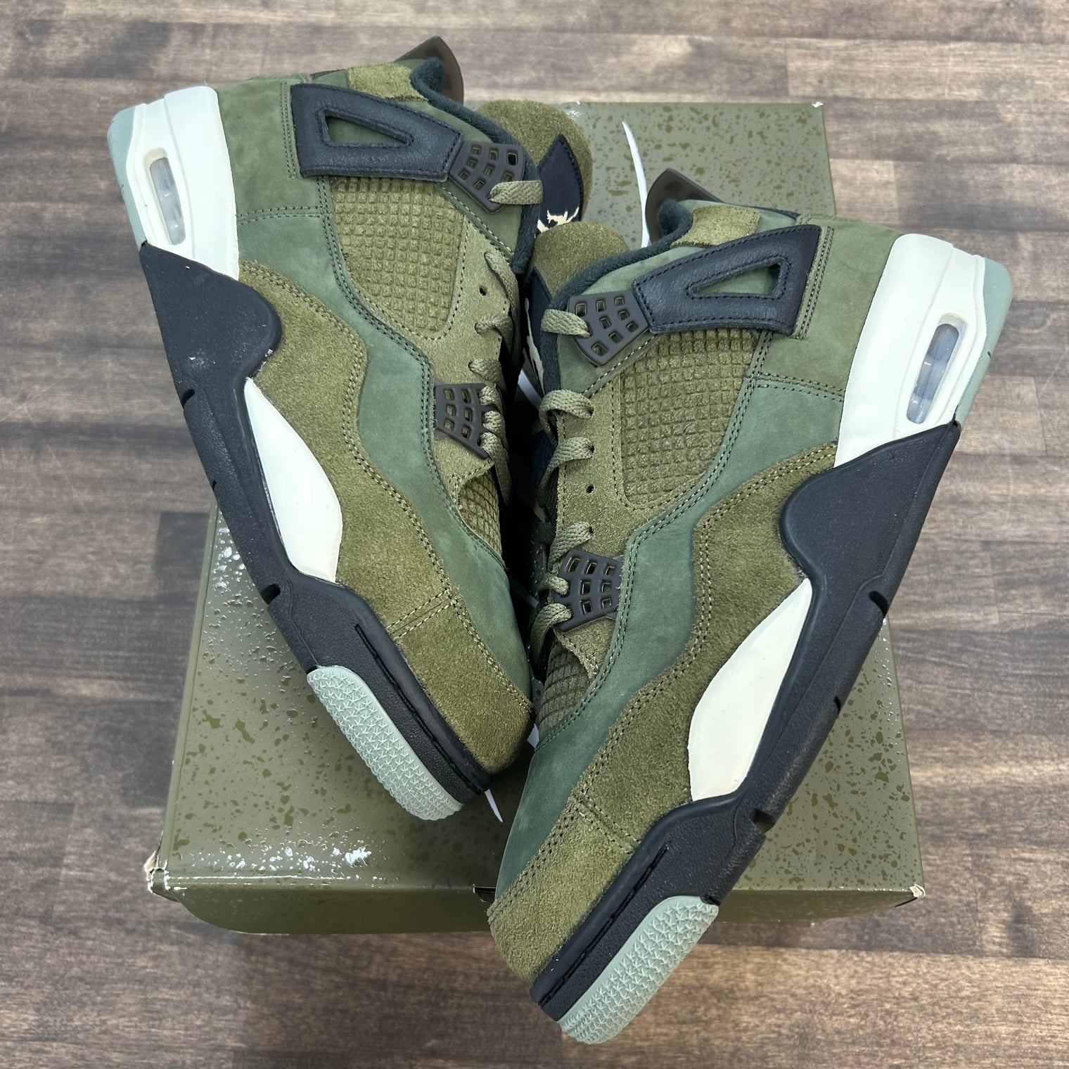 Craft Olive Jordan 4 Retro (USED)