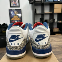 True Blue Jordan 3 (2016) (USED, No Box, Separation)