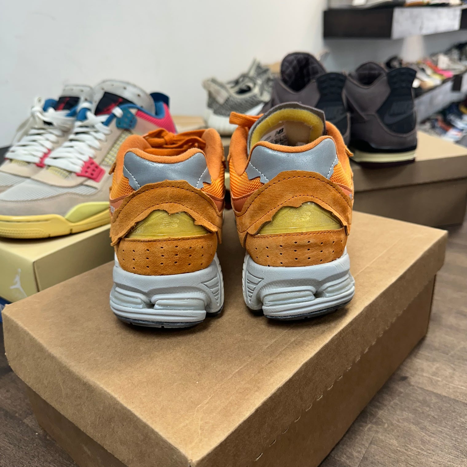 Protection Pack Vintage Orange New Balance 2002R (Used, No Box)