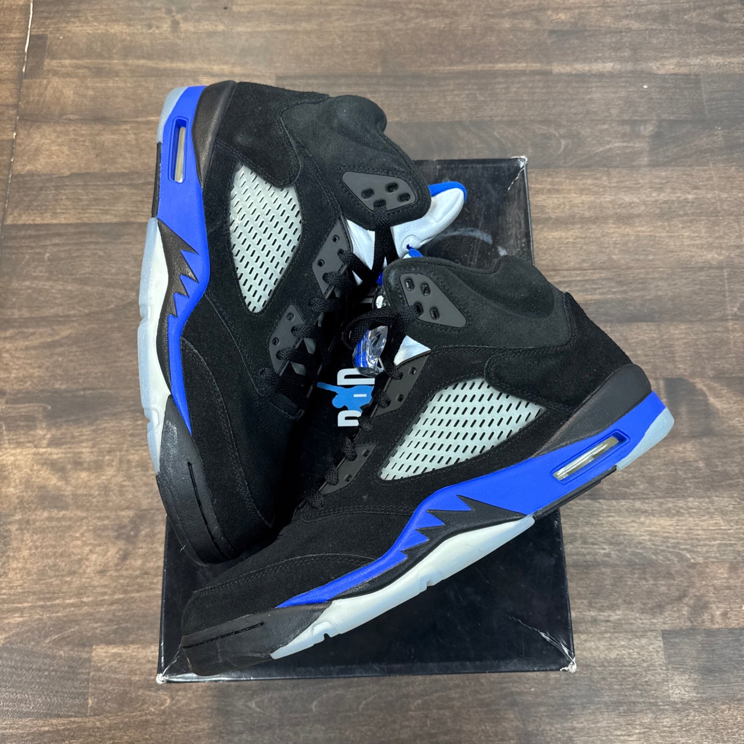Racer Blue Jordan 5 (USED,Replacement Box)