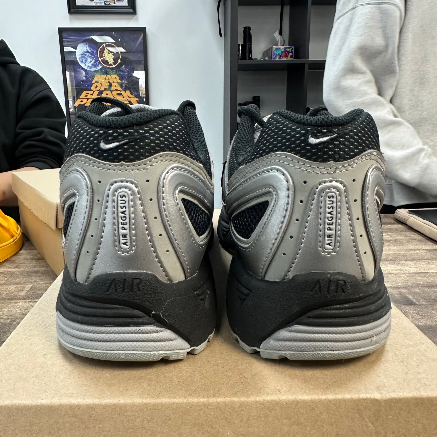 Black Metallic Silver Nike Air Peg 2K5 (USED, No Box)