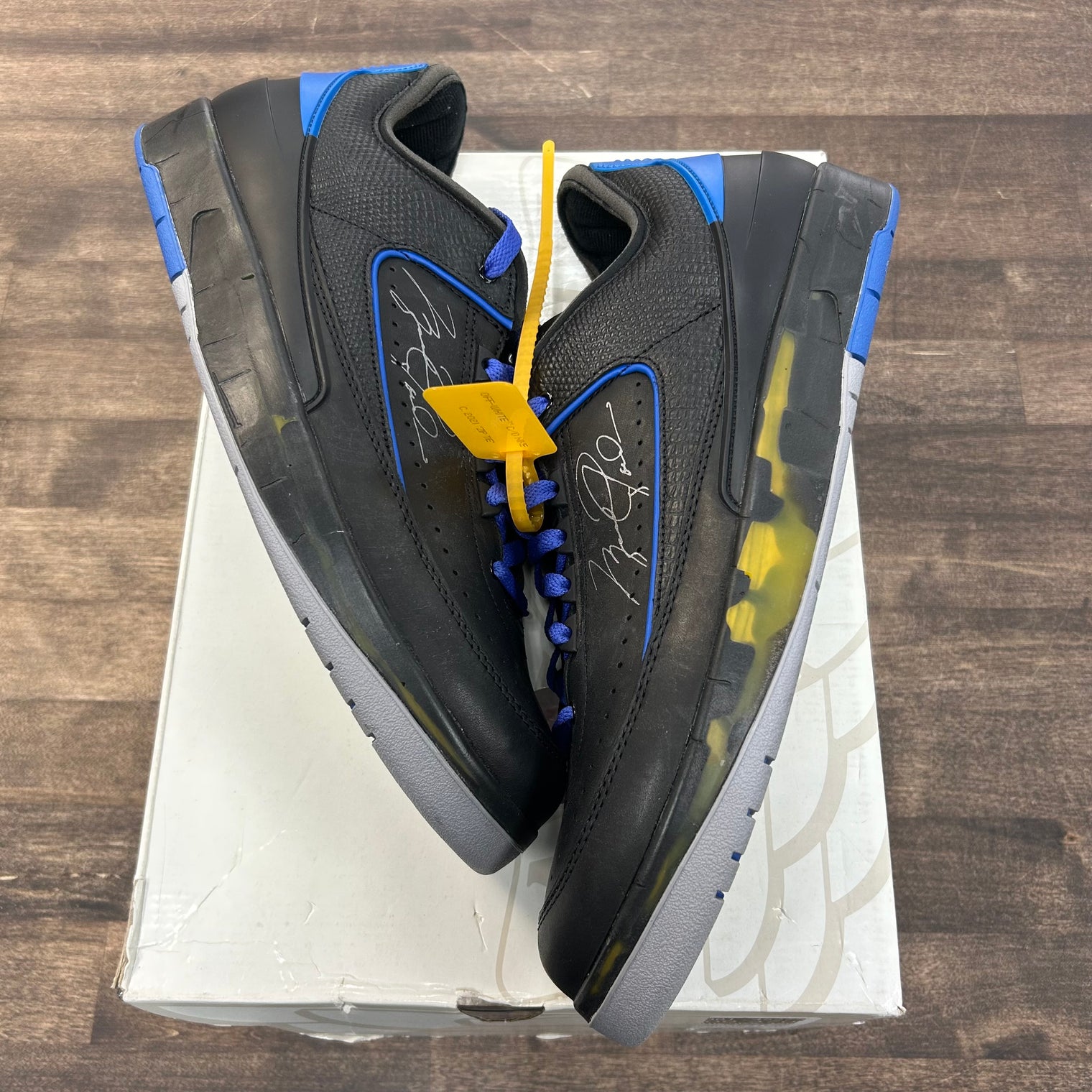 Off-White Jordan 2 Black Blue Low (USED)