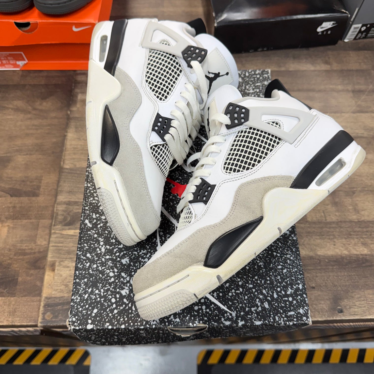 Military Black Jordan 4 Retro (Used)