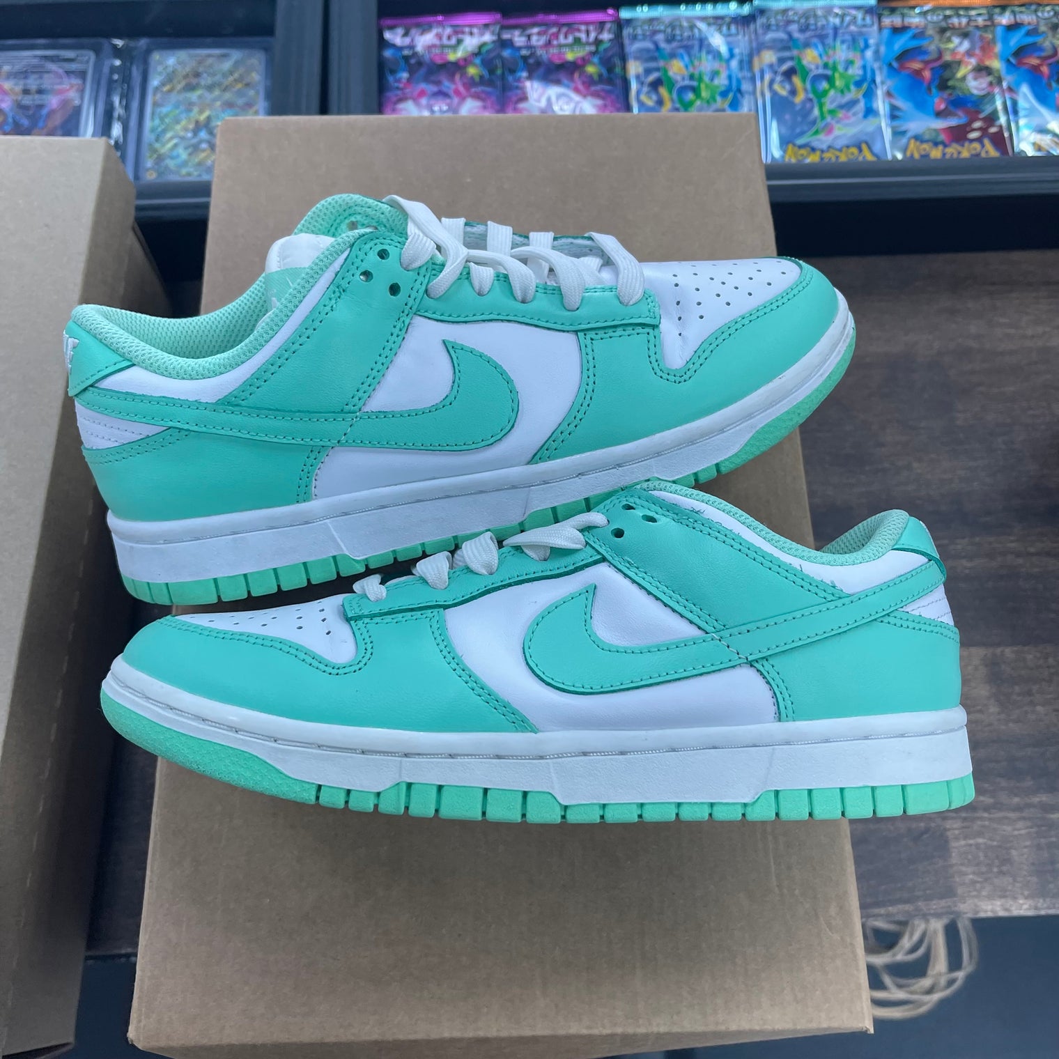(W) Green Glow Dunk Low (USED,No Box)