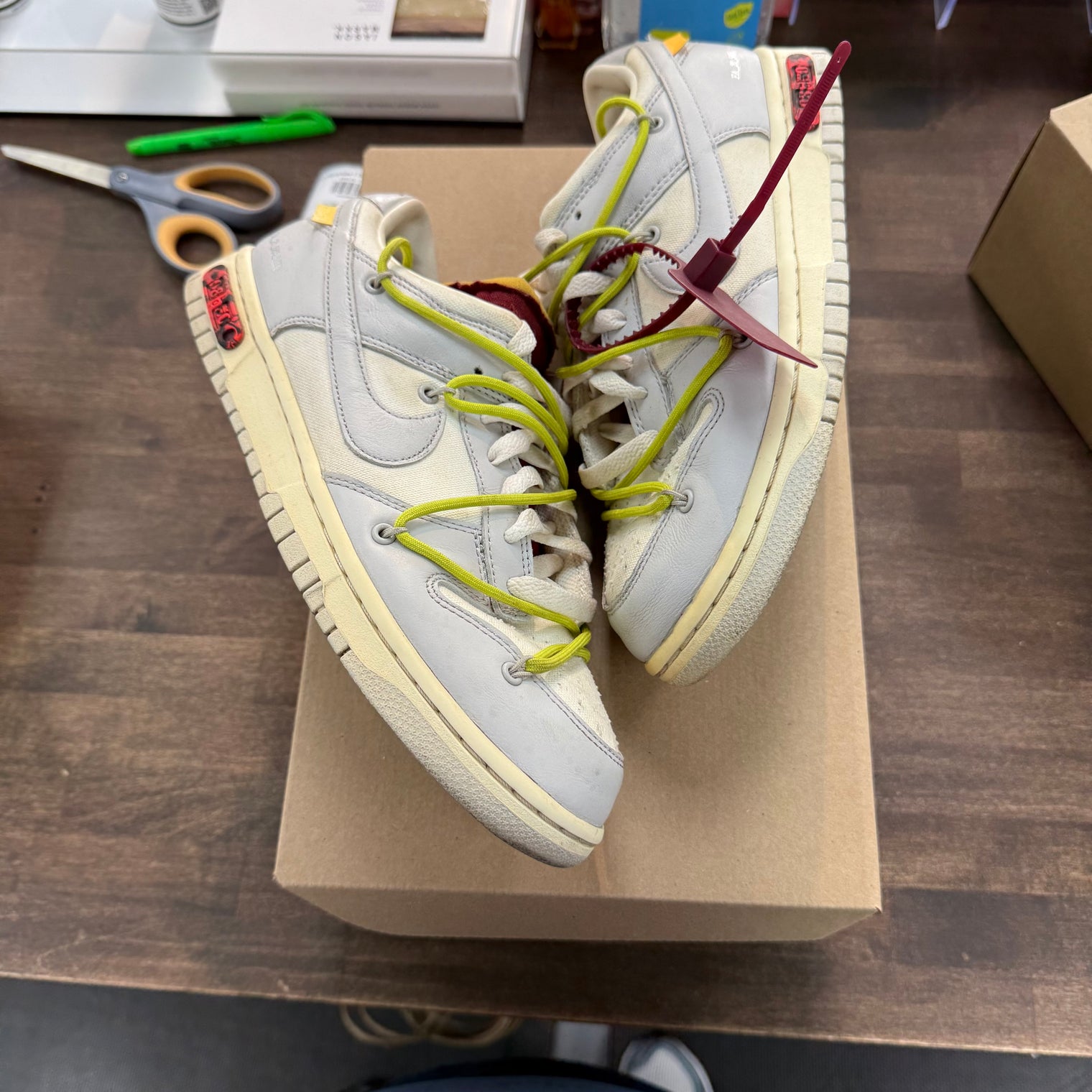 Lot 08 of 50 Off-White Dunk Low (USED, No Box)