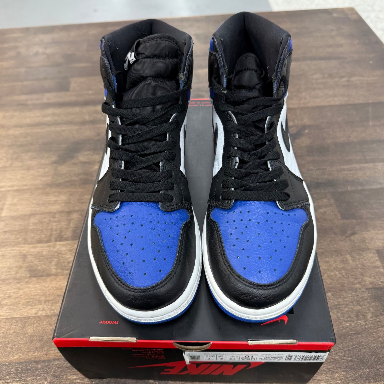 Royal Toe Jordan 1 High (USED,No Lid)