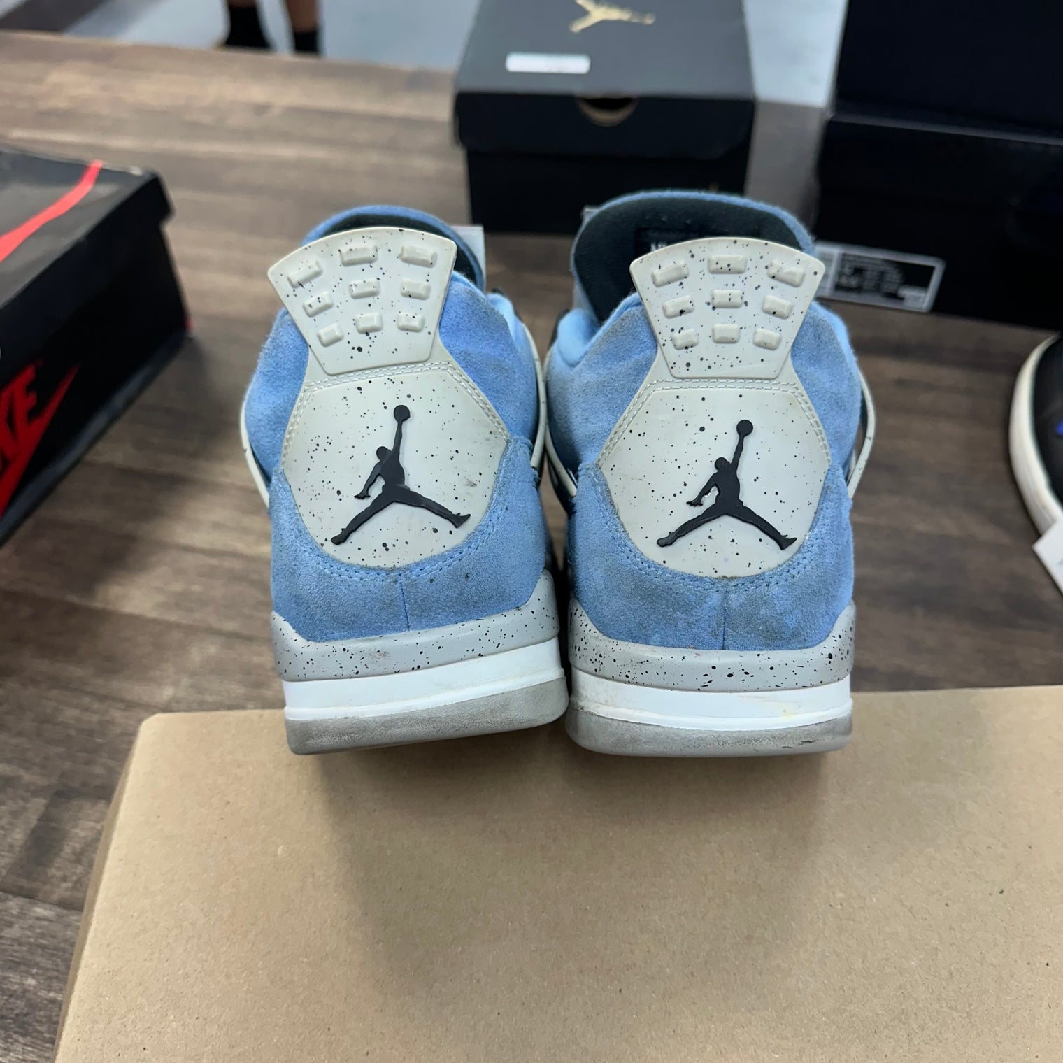 University Blue Jordan 4 Retro (USED, No Box)