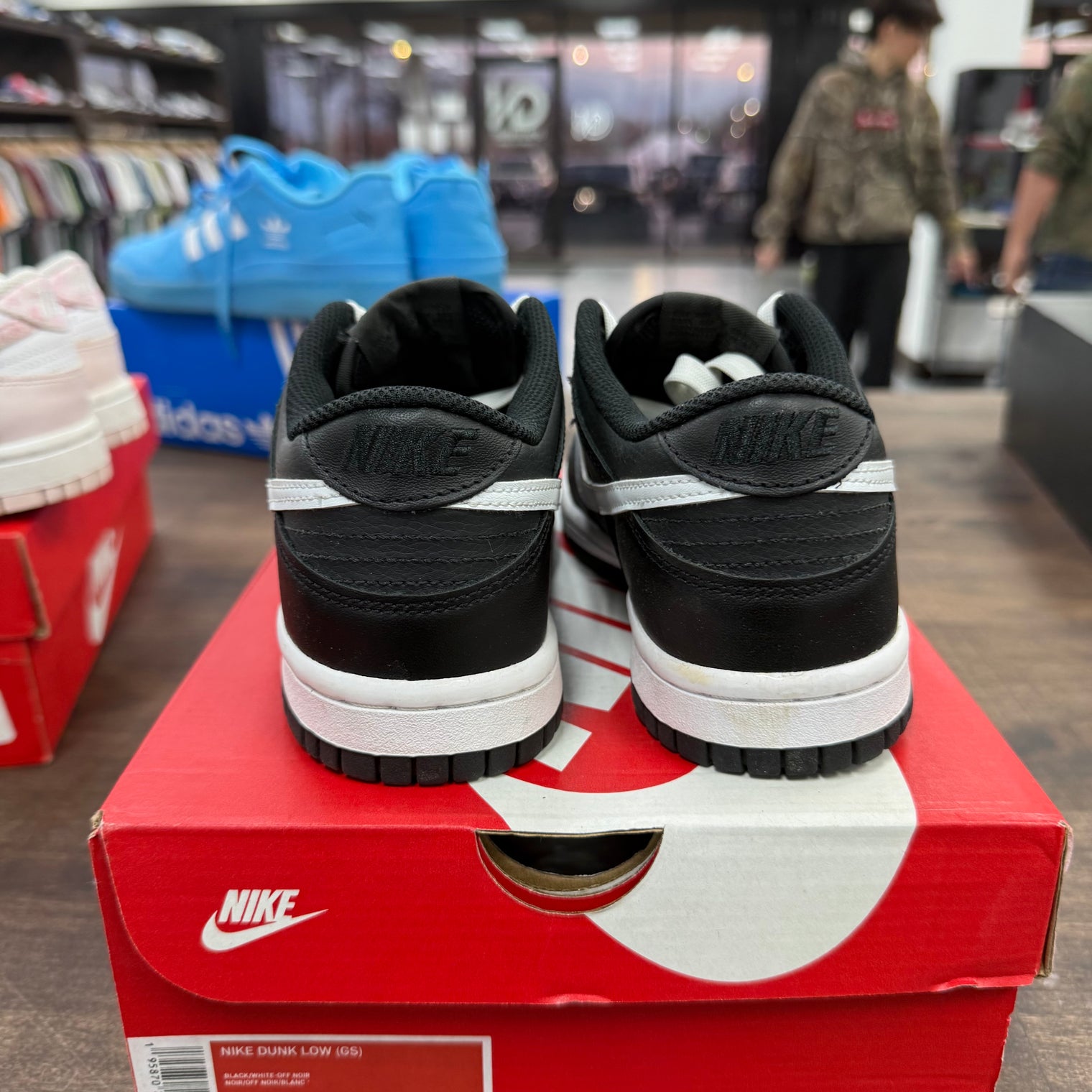 Black White Nike Dunk Low (2022) (GS) (USED)
