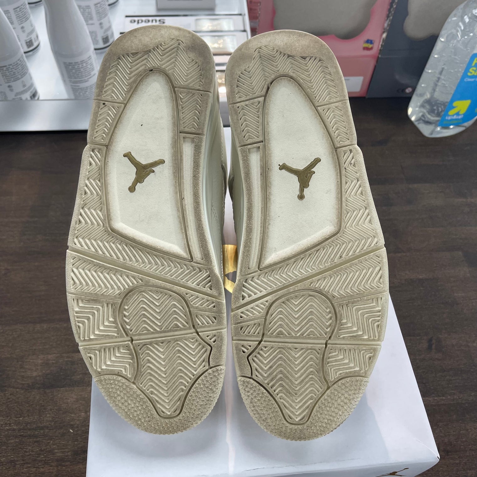 Metallic Gold Jordan 4 (W) (USED)