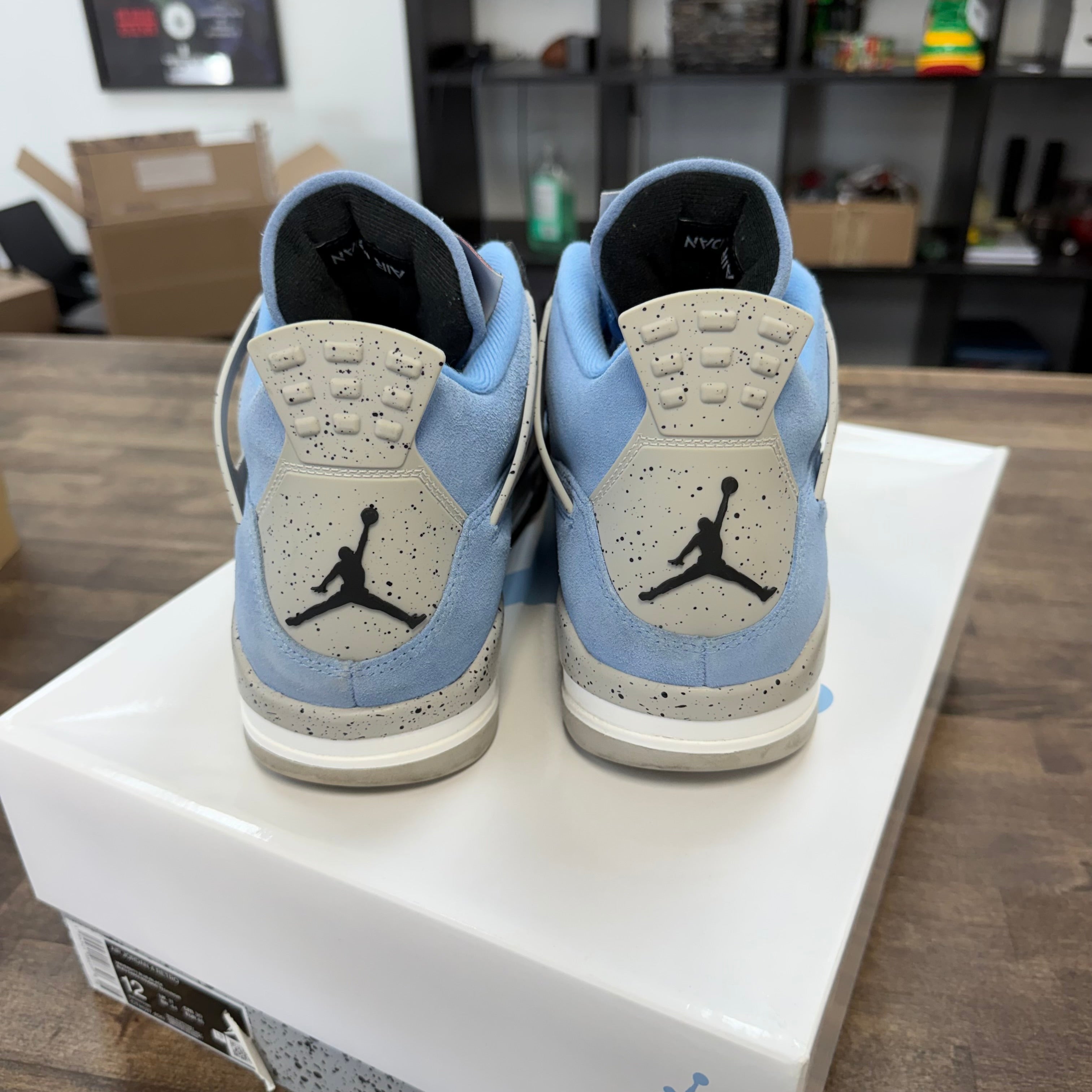 Jordan University Blue Jordan 4 Retro (USED) Size 12 (Pre-Owned) - Image 3