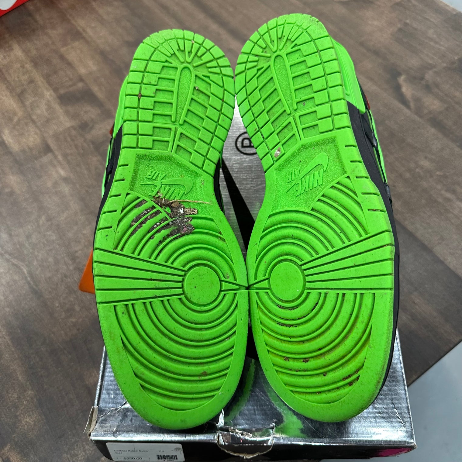 Green Strike Off-White Rubber Dunk (USED)