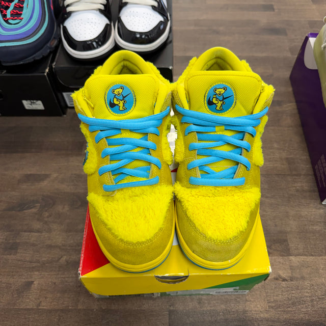 Grateful Dead Bears Opti Yellow Nike SB Dunk Low (USED)