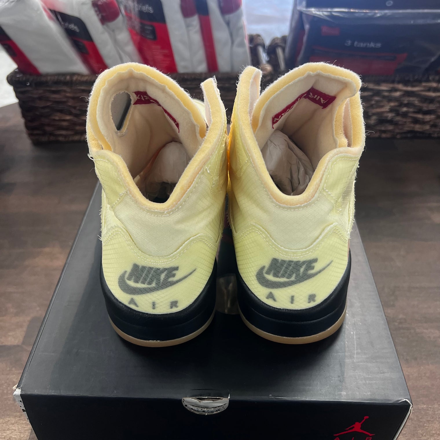 Off White Jordan 5 Sail (Lightly Worn)