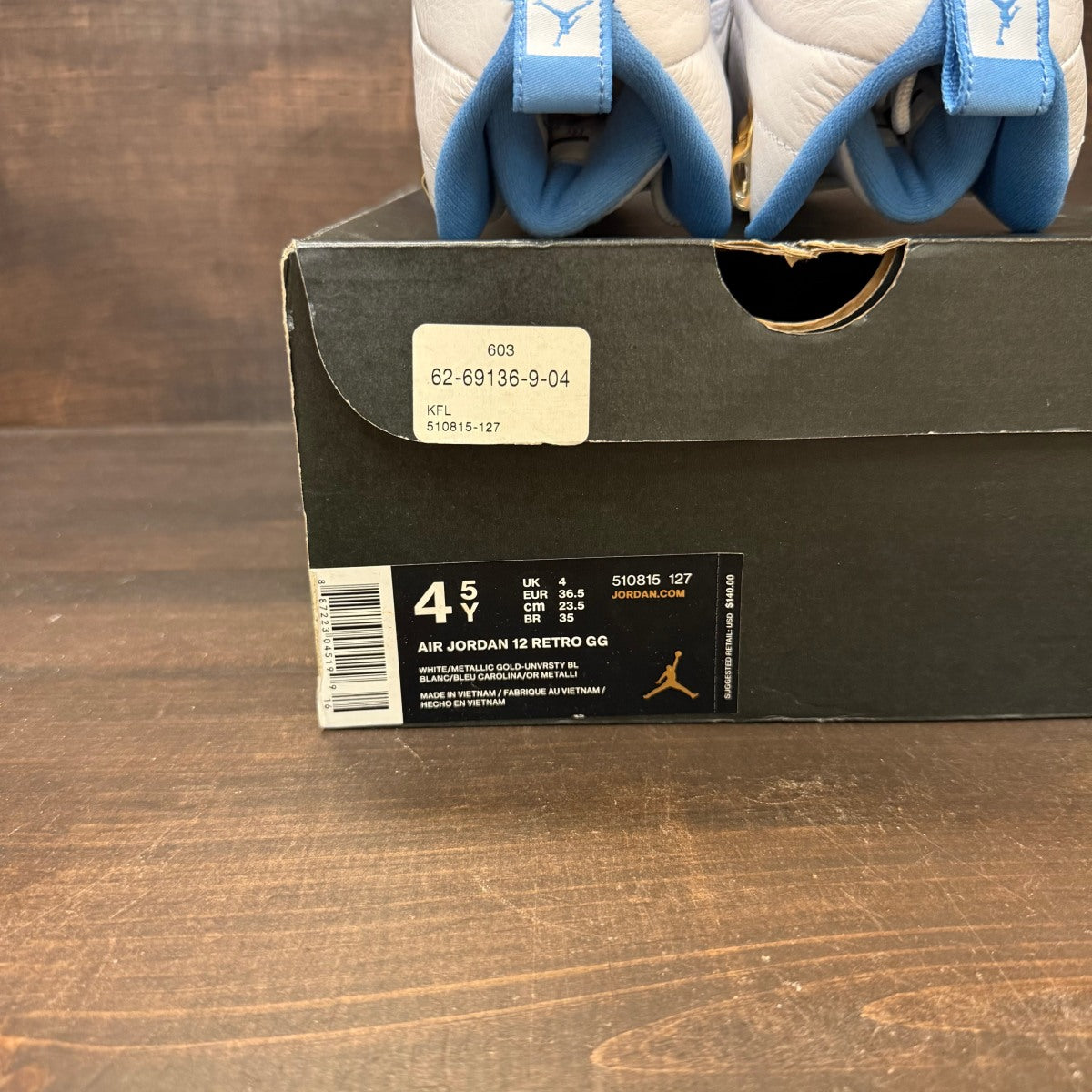 Jordan 12 Retro University Blue (2016) (GS) - Image 6