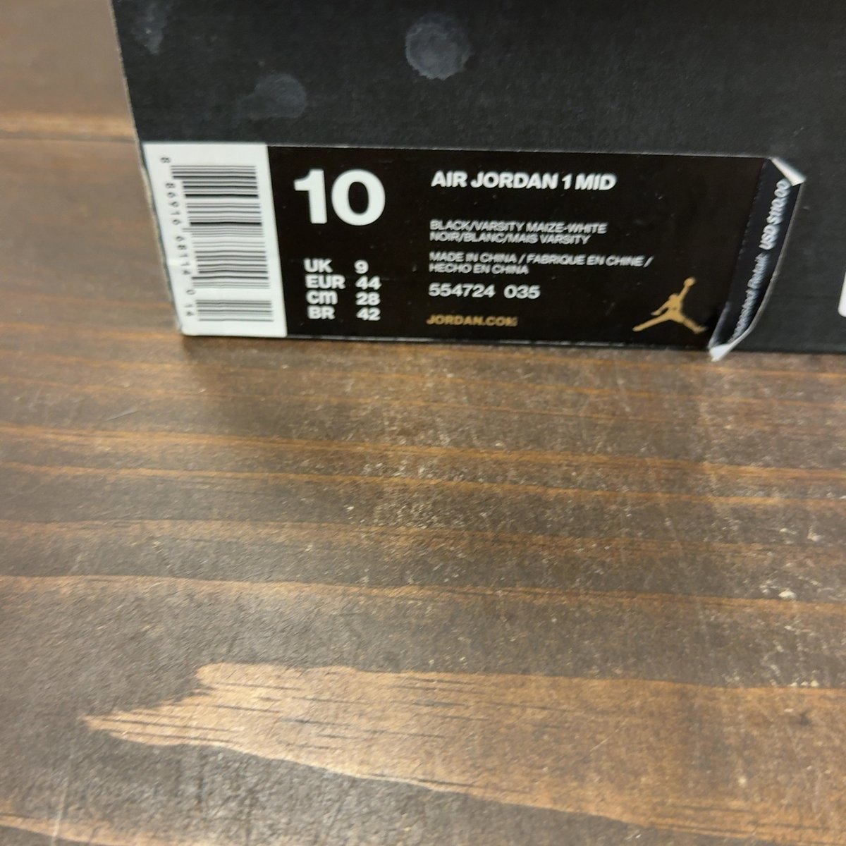 Jordan 1 Retro Mid New Love (2017) Size 10 (Pre-Owned) - aux