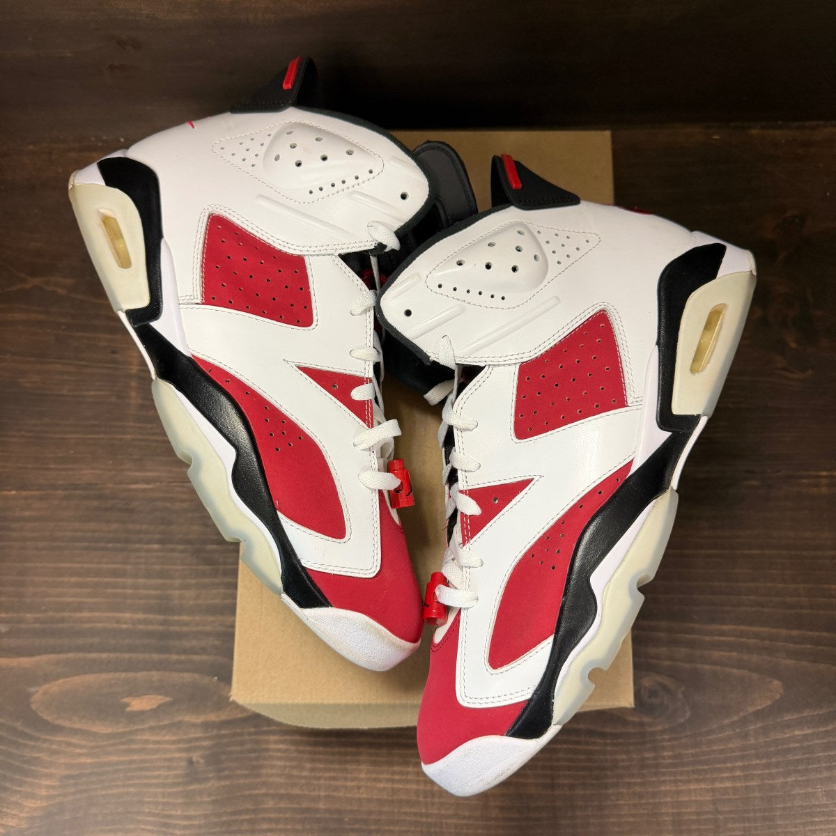 Jordan 6 Retro Carmine (2021) Size 13 (Pre-Owned) - Image 2