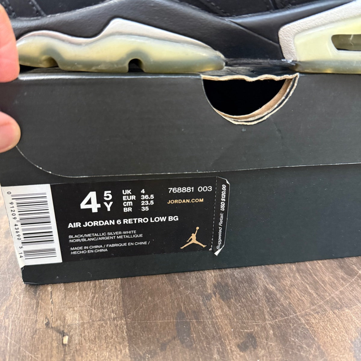 Jordan 6 Retro Chrome (2015) (GS) - Image 6