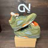 Jordan 5 Retro Olive (2024) Size 9 (Pre-Owned) - Image 1