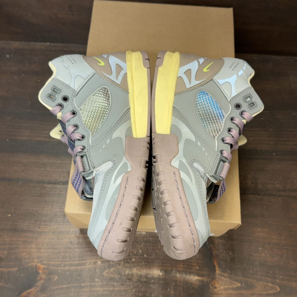 Nike Air Trainer 1 Utility SP Light Smoke Grey Honeydew Particle Grey Size 8.5 (Pre-Owned) - aux