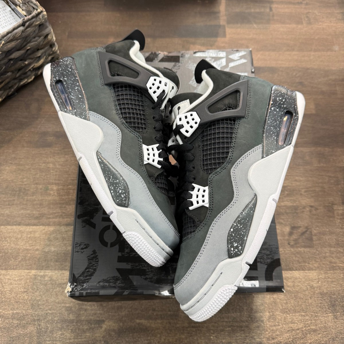 Jordan 4 Retro Fear (2024) Size 10 (Pre-Owned) - Image 1