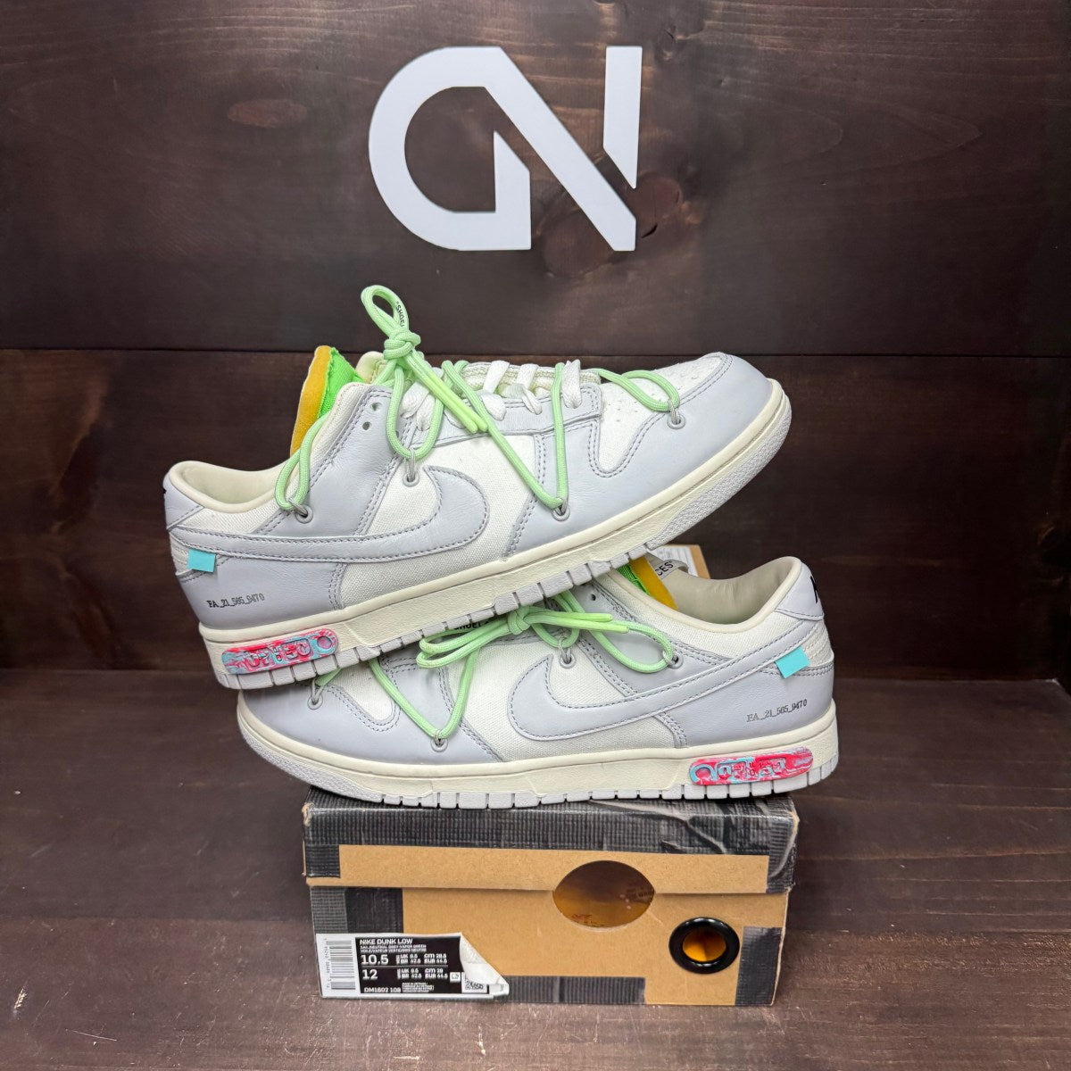 Nike Dunk Low Off-White Lot 7 Size 10.5 (Pre-Owned) - Image 1