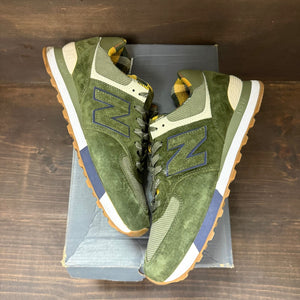 Green Plaid Yellow New Balance 574 Size 10.5 (Pre-Owned) - Image 2