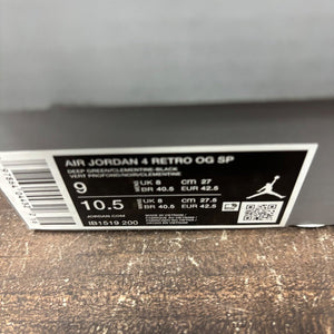 Jordan 4 Retro OG SP Undefeated (2025) Size 9 (Pre-Owned) - aux