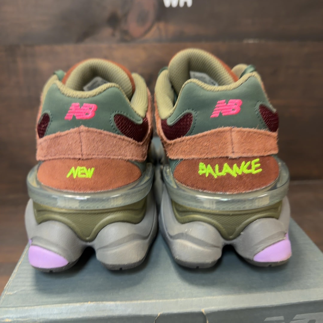 New Balance 9060 Rich Oak Burgundy - Image 4