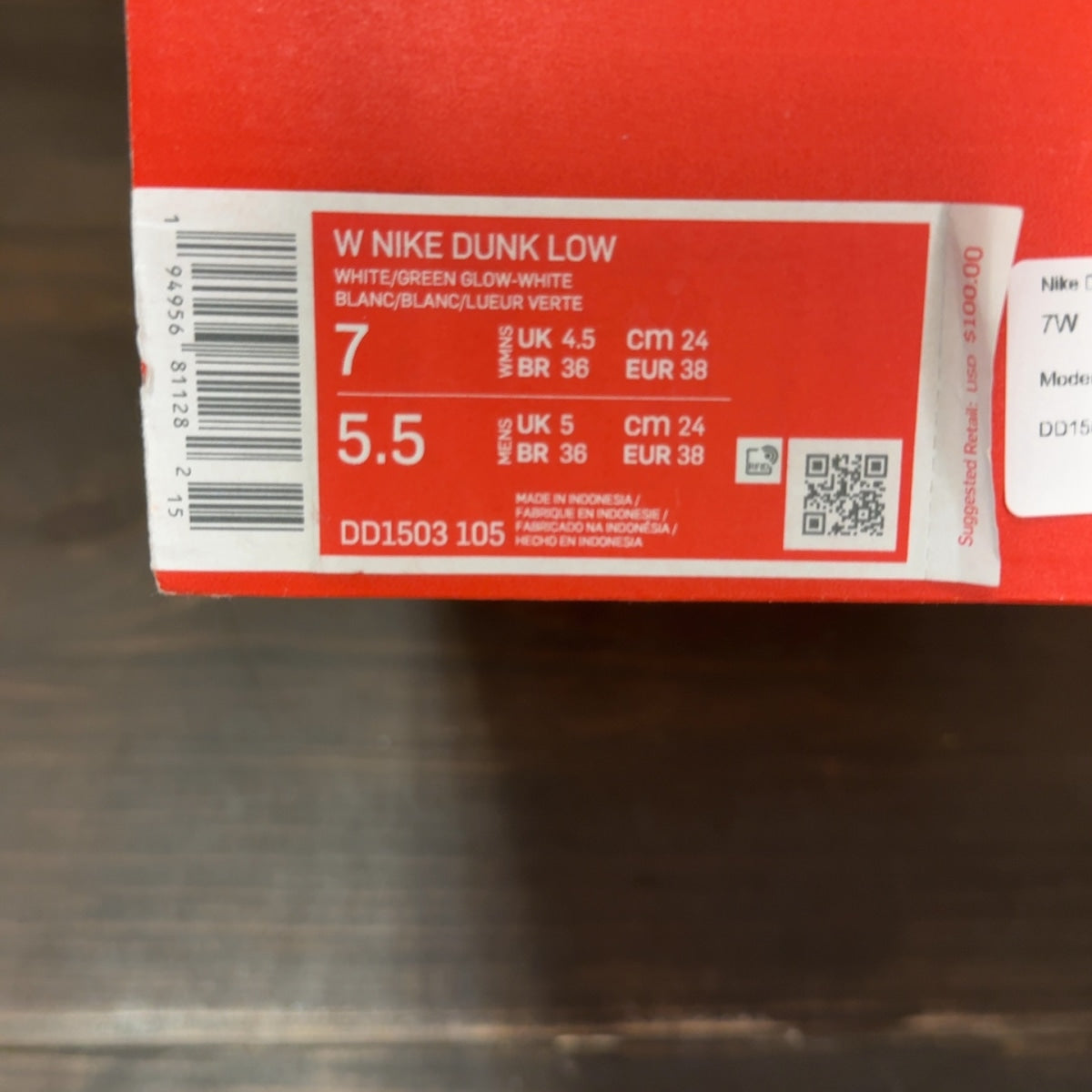 Nike Dunk Low Green Glow (Women's) - Image 9