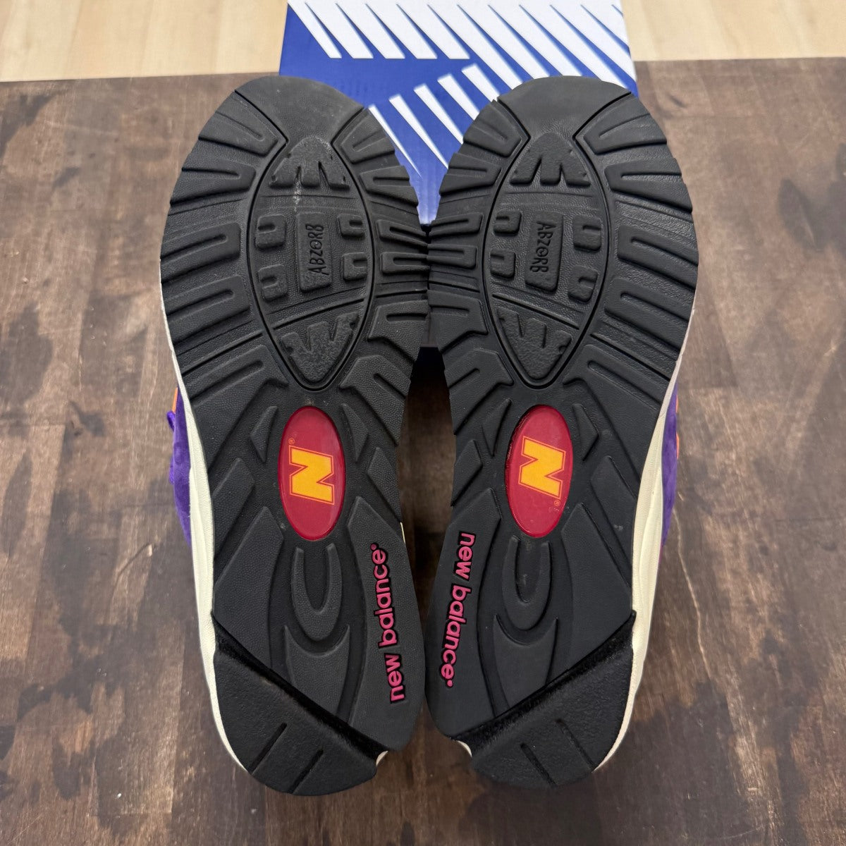 New Balance 990v2 MiUSA Teddy Santis Purple Yellow - Image 5