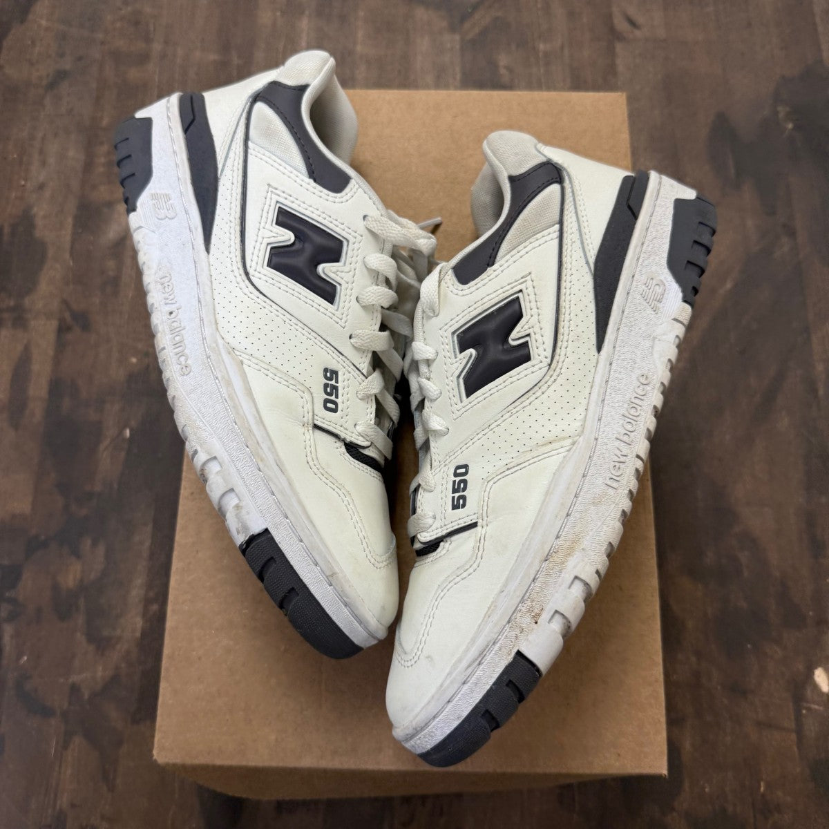 New Balance 550 Sea Salt Magnet (Women's) Size 9W (Pre-Owned) - Image 1