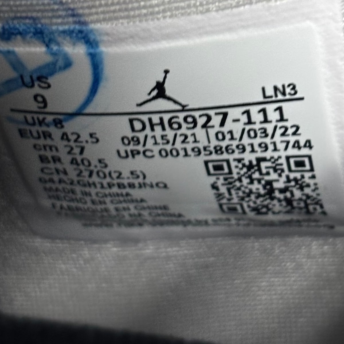 Jordan 4 Retro Military Black Size 9 - Image 8