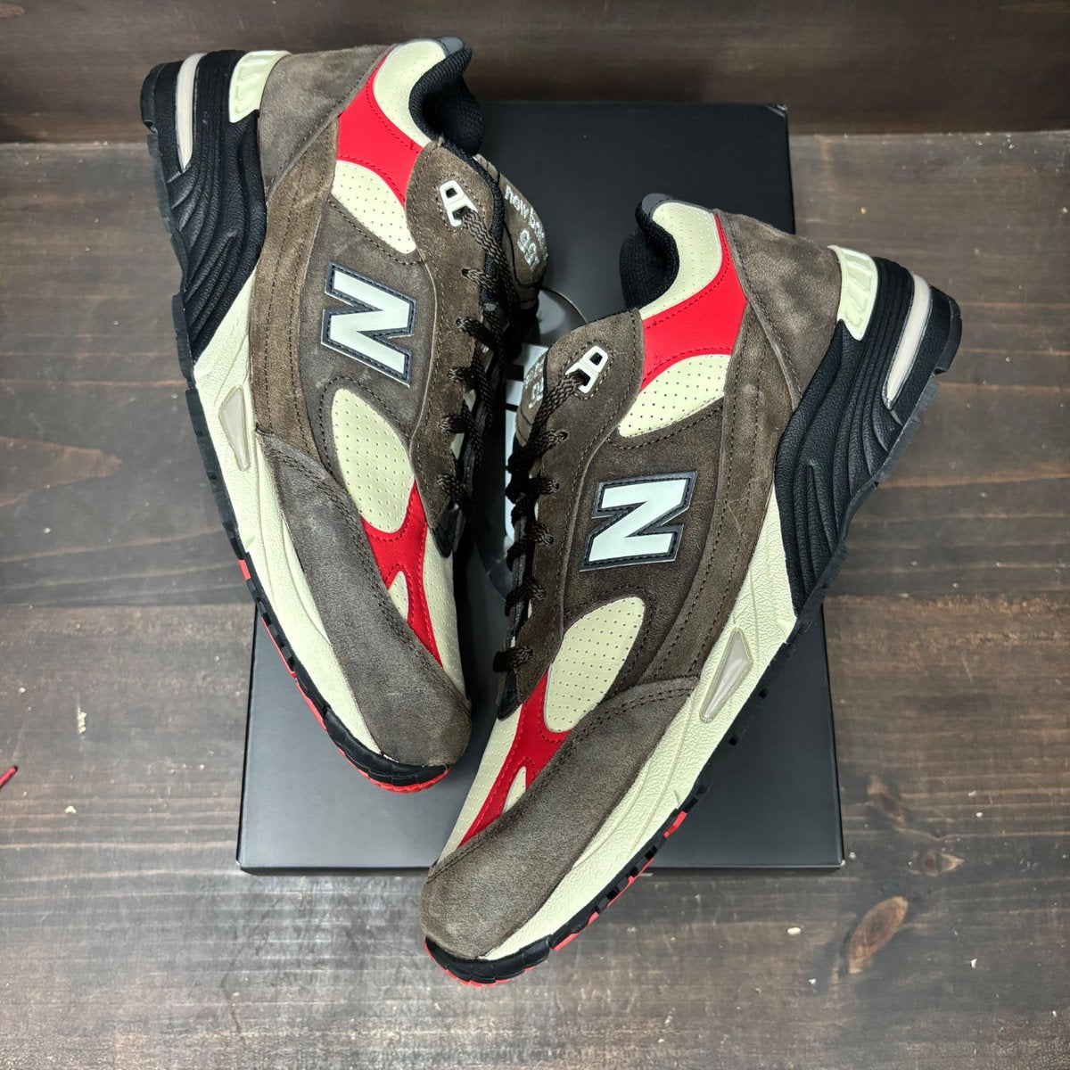 New Balance 991 MiUK Aimé Leon Dore Chocolate Size 10.5 (Pre-Owned) - back