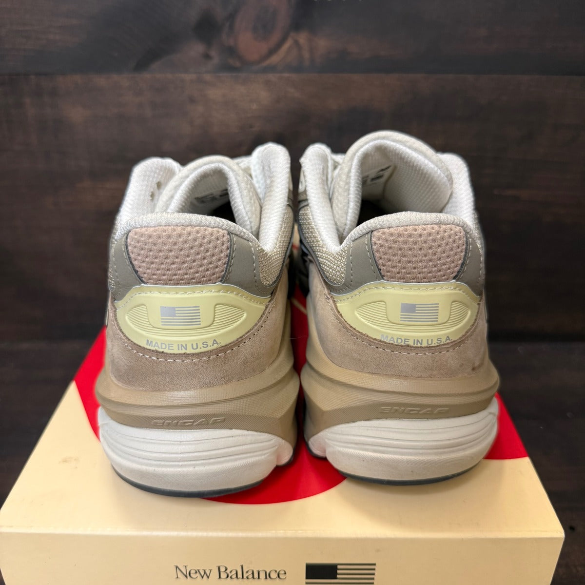 New Balance 990v6 MiUSA Driftwood Timberwolf - Image 3
