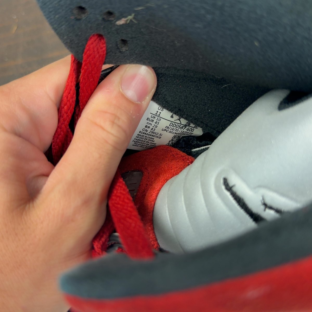 Jordan 5 Retro Raging Bull Red (2021) Size 11 (Pre-Owned) - aux