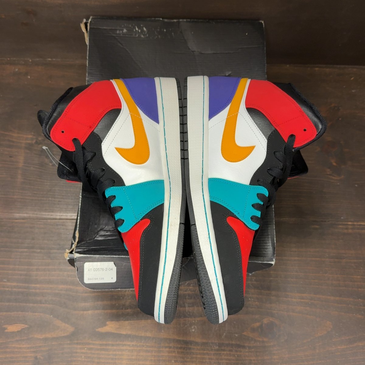 Jordan 1 Mid Bred Multi-Color Size 12 (Pre-Owned) - aux