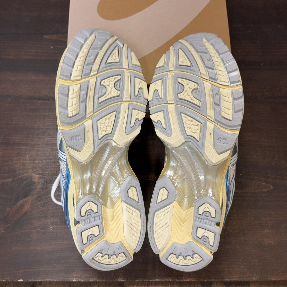 ASICS Gel-Kayano 14 Cream Metallic Blue Size 9 (Pre-Owned) - aux