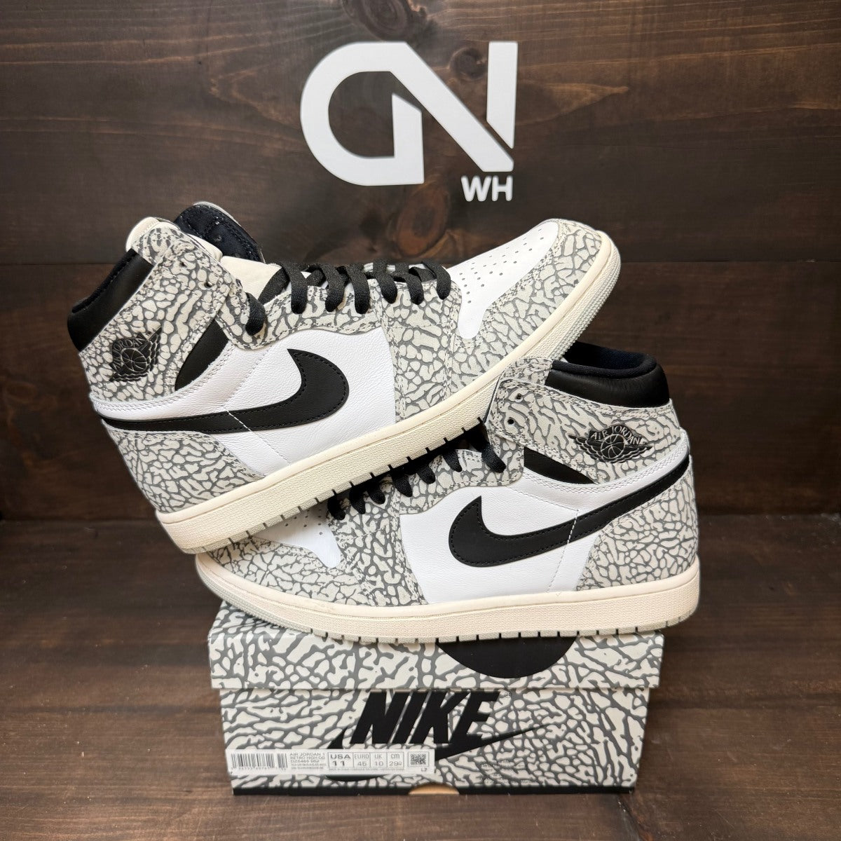 Jordan 1 Retro High OG White Cement - Image 1