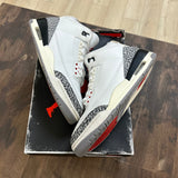 Jordan 3 Retro White Cement Reimagined Size 9 (Moderately Worn Pre-Owned) - Image 1