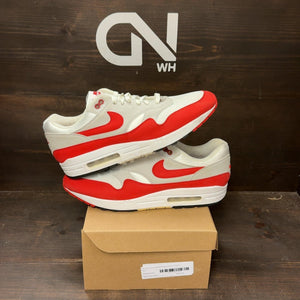 Nike Air Max 1 Anniversary Red (2017/2018 Restock Pair) Size 13 (Pre-Owned) - front