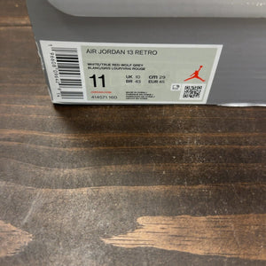 Jordan 13 Retro Wolf Grey Size 11 (Pre-Owned) - aux